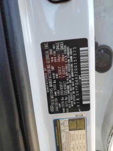 Photo 11 VIN: 5XYPG4A32GG157575 - KIA SORENTO 