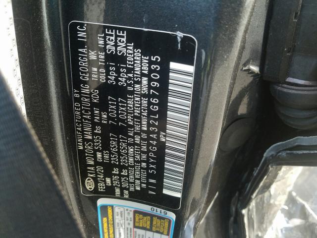 Photo 9 VIN: 5XYPG4A32LG679035 - KIA SORENTO L 