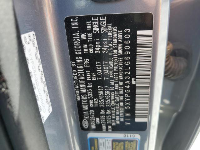 Photo 12 VIN: 5XYPG4A32LG690603 - KIA SORENTO 