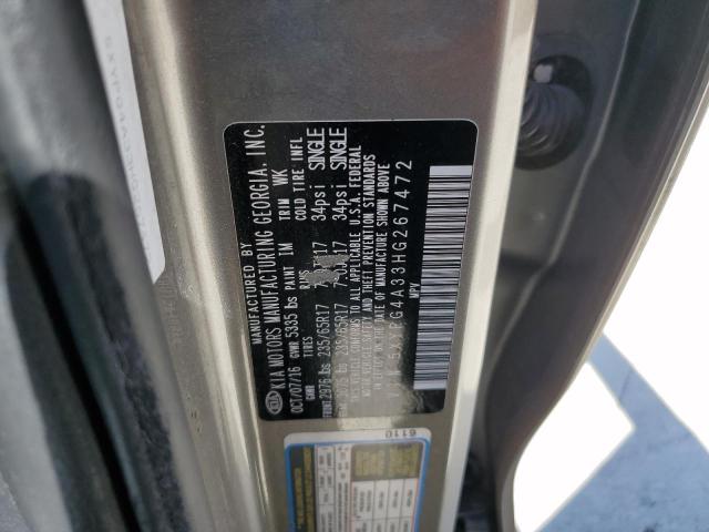 Photo 11 VIN: 5XYPG4A33HG267472 - KIA SORENTO 