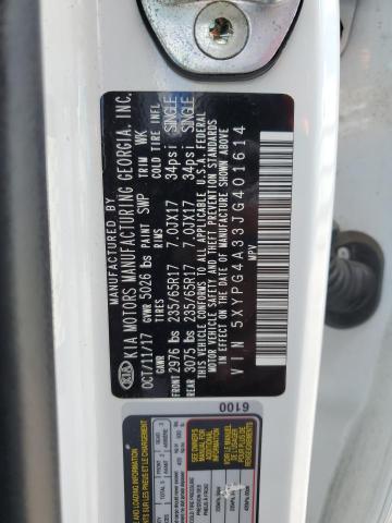 Photo 13 VIN: 5XYPG4A33JG401614 - KIA SORENTO LX 