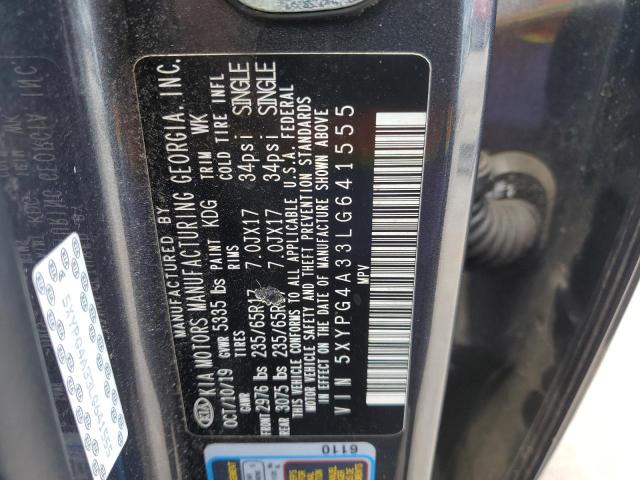 Photo 13 VIN: 5XYPG4A33LG641555 - KIA SORENTO L 