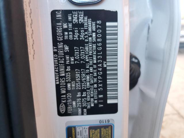 Photo 12 VIN: 5XYPG4A33LG680078 - KIA SORENTO L 