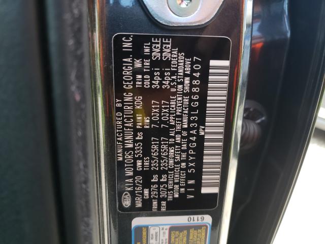 Photo 9 VIN: 5XYPG4A33LG688407 - KIA SORENTO L 