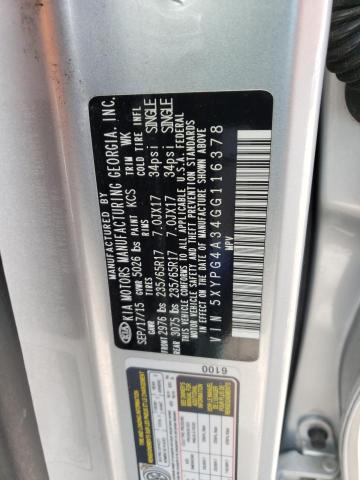 Photo 12 VIN: 5XYPG4A34GG116378 - KIA SORENTO LX 