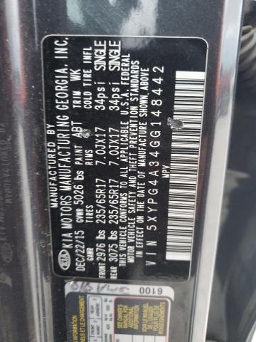 Photo 13 VIN: 5XYPG4A34GG148442 - KIA SORENTO LX 