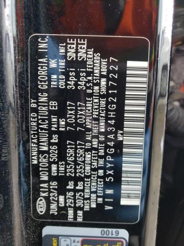 Photo 11 VIN: 5XYPG4A34HG217227 - KIA SORENTO 