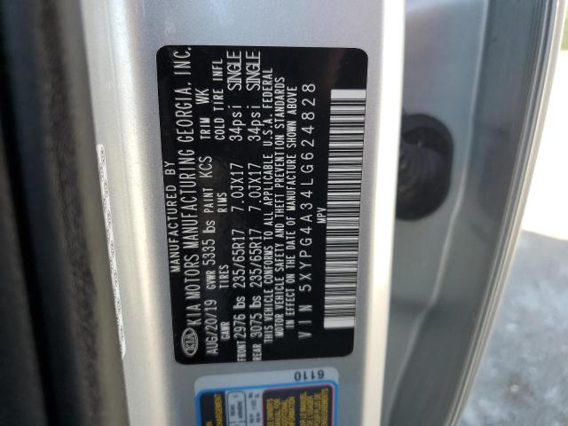 Photo 12 VIN: 5XYPG4A34LG624828 - KIA SORENTO 