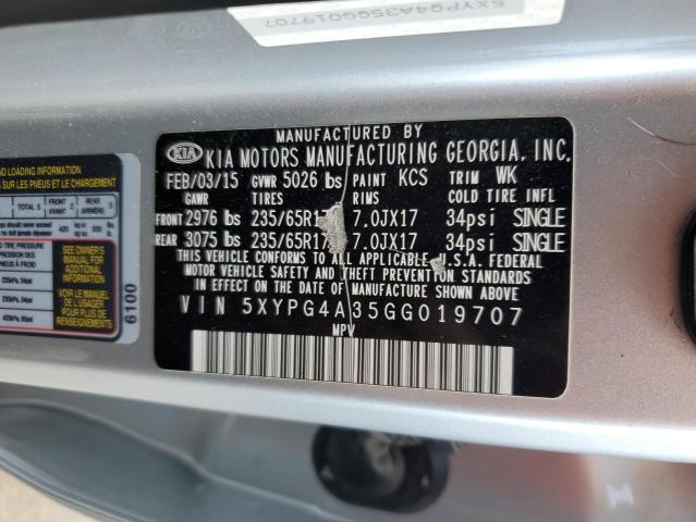 Photo 11 VIN: 5XYPG4A35GG019707 - KIA SORENTO 