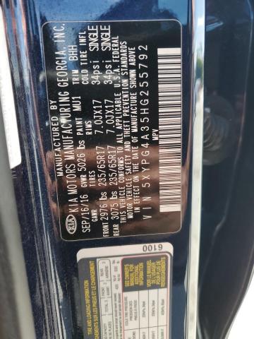 Photo 12 VIN: 5XYPG4A35HG255792 - KIA SORENTO 