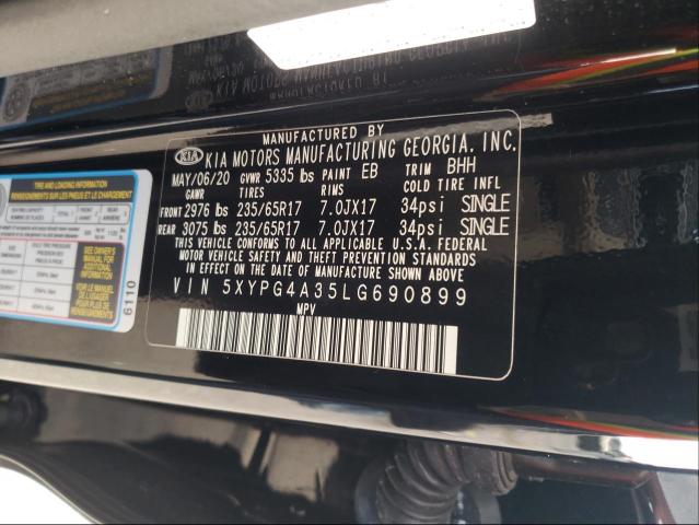 Photo 9 VIN: 5XYPG4A35LG690899 - KIA SORENTO L 