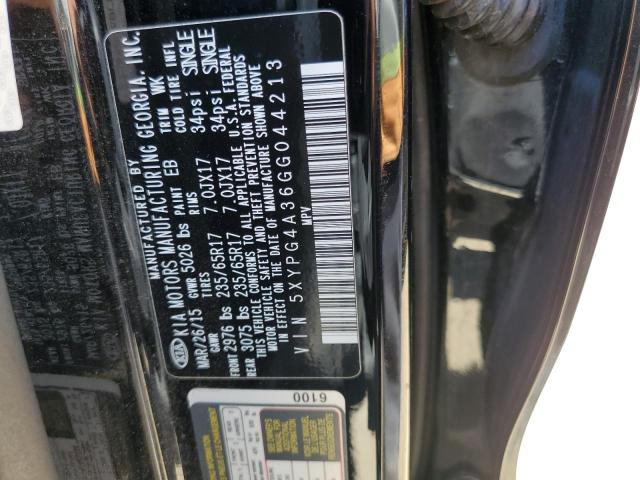 Photo 12 VIN: 5XYPG4A36GG044213 - KIA SORENTO 