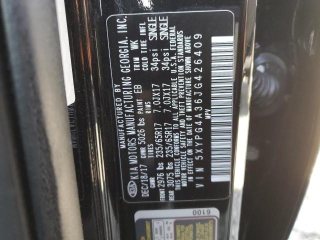 Photo 12 VIN: 5XYPG4A36JG426409 - KIA SORENTO 