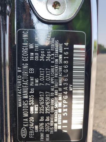 Photo 12 VIN: 5XYPG4A36LG681614 - KIA SORENTO L 