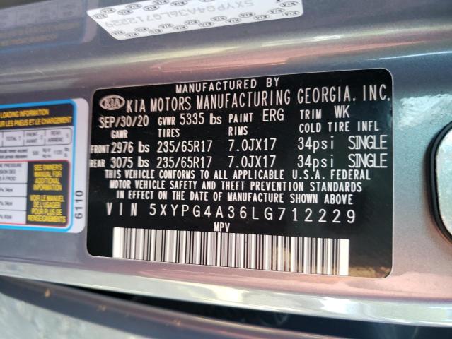 Photo 9 VIN: 5XYPG4A36LG712229 - KIA SORENTO L 