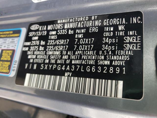 Photo 12 VIN: 5XYPG4A37LG632891 - KIA SORENTO L 