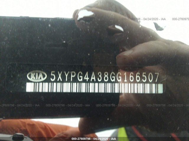 Photo 8 VIN: 5XYPG4A38GG166507 - KIA SORENTO 