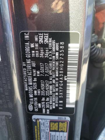 Photo 12 VIN: 5XYPG4A38HG273588 - KIA SORENTO 