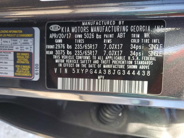 Photo 13 VIN: 5XYPG4A38JG344438 - KIA SORENTO LX 