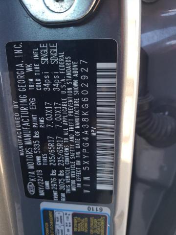 Photo 13 VIN: 5XYPG4A38KG602927 - KIA SORENTO 