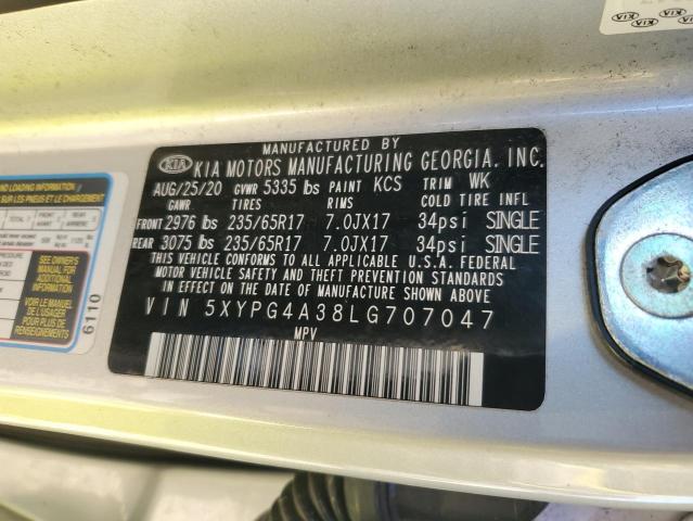 Photo 12 VIN: 5XYPG4A38LG707047 - KIA SORENTO 