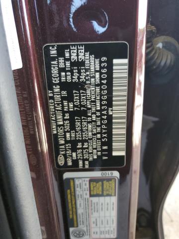 Photo 12 VIN: 5XYPG4A39GG040639 - KIA SORENTO 