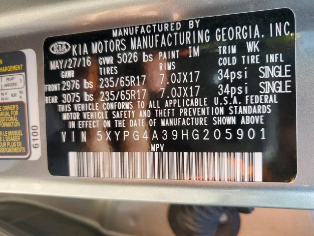 Photo 11 VIN: 5XYPG4A39HG205901 - KIA SORENTO 