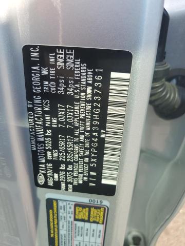 Photo 11 VIN: 5XYPG4A39HG237361 - KIA SORENTO LX 