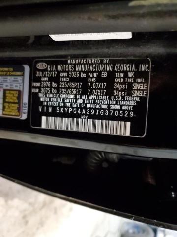 Photo 12 VIN: 5XYPG4A39JG370529 - KIA SORENTO LX 