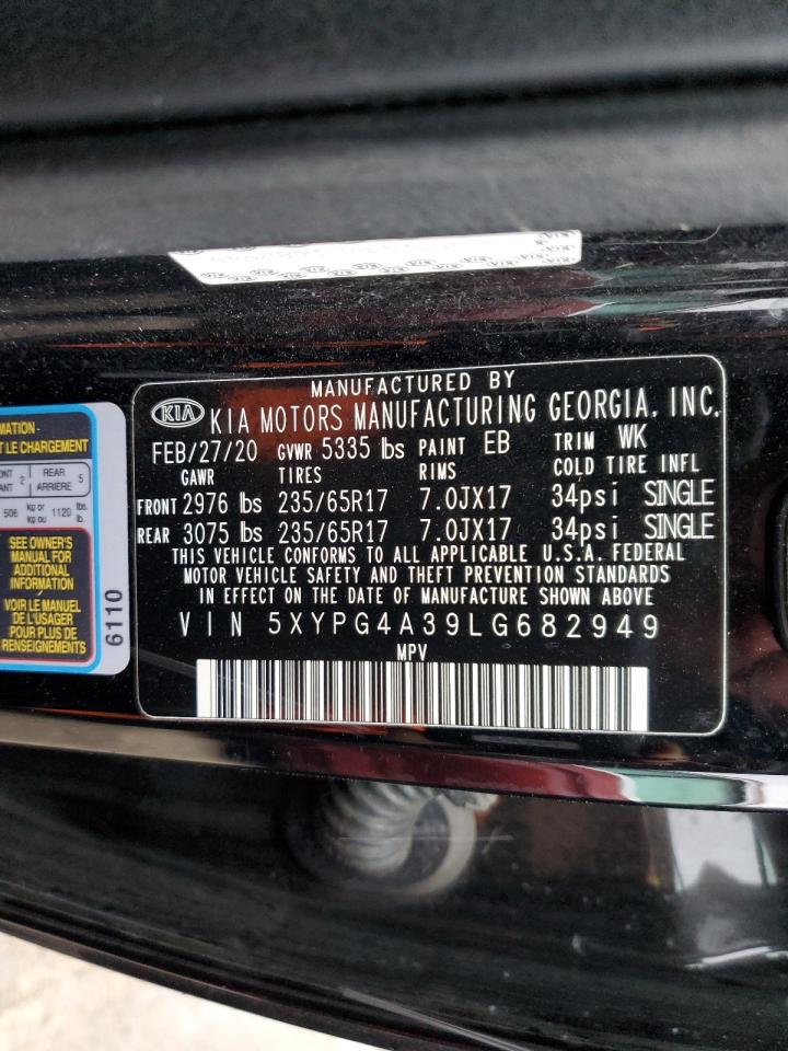 Photo 12 VIN: 5XYPG4A39LG682949 - KIA SORENTO 