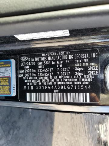 Photo 12 VIN: 5XYPG4A39LG711544 - KIA SORENTO L 