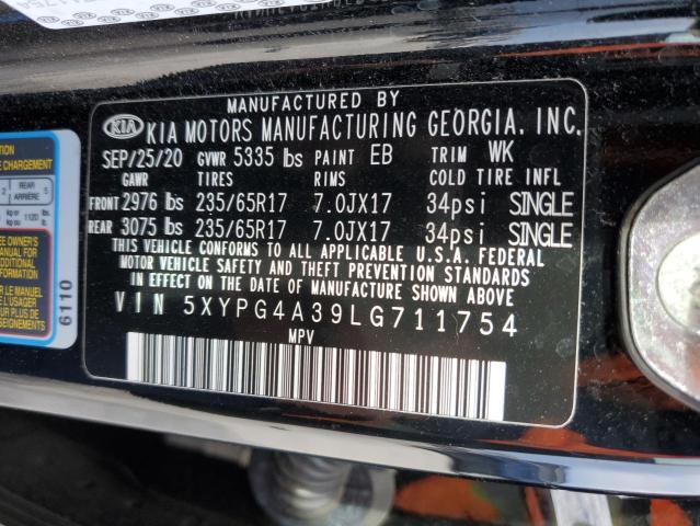 Photo 13 VIN: 5XYPG4A39LG711754 - KIA SORENTO L 