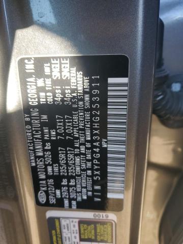 Photo 12 VIN: 5XYPG4A3XHG253911 - KIA SORENTO LX 