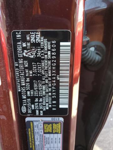 Photo 13 VIN: 5XYPG4A3XHG298606 - KIA SORENTO 