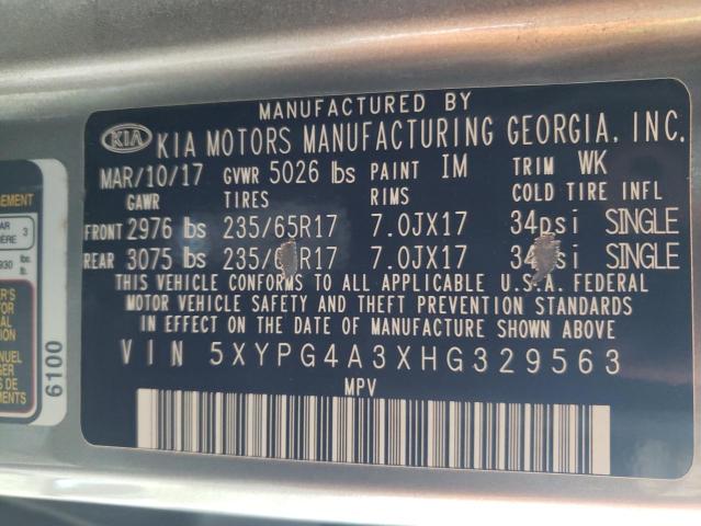 Photo 13 VIN: 5XYPG4A3XHG329563 - KIA SORENTO 