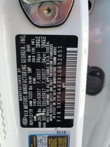 Photo 12 VIN: 5XYPG4A3XLG652651 - KIA SORENTO L 