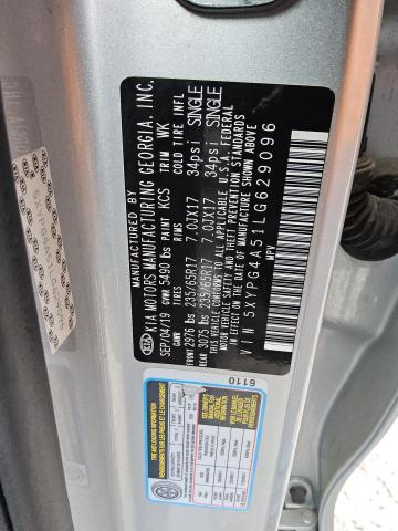 Photo 12 VIN: 5XYPG4A51LG629096 - KIA SORENTO S 