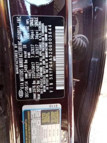 Photo 11 VIN: 5XYPG4A52GG003644 - KIA SORENTO 