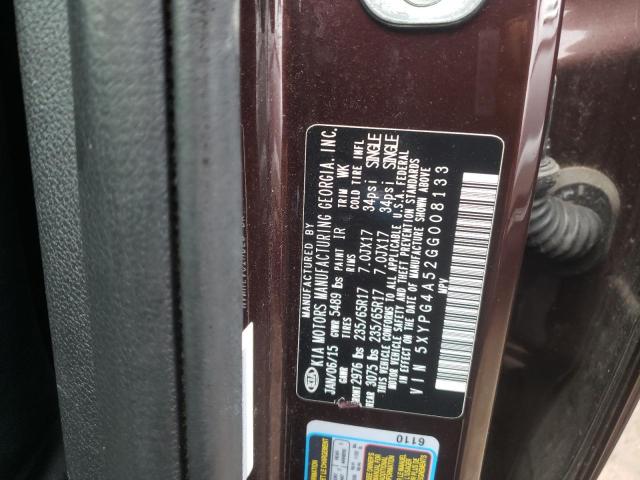 Photo 12 VIN: 5XYPG4A52GG008133 - KIA SORENTO 