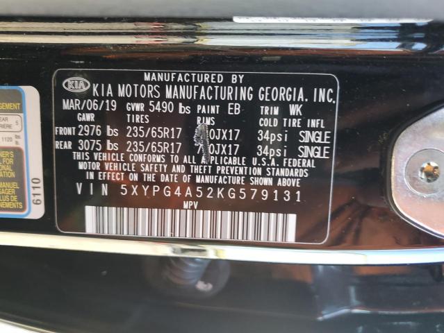 Photo 12 VIN: 5XYPG4A52KG579131 - KIA SORENTO 