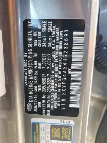 Photo 12 VIN: 5XYPG4A54HG238693 - KIA SORENTO 