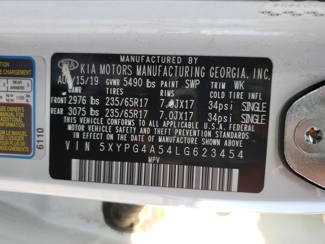 Photo 13 VIN: 5XYPG4A54LG623454 - KIA SORENTO S 