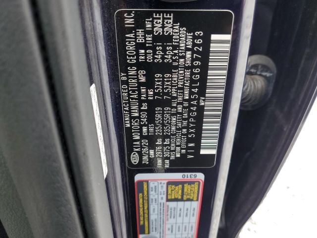 Photo 12 VIN: 5XYPG4A54LG697263 - KIA SORENTO 