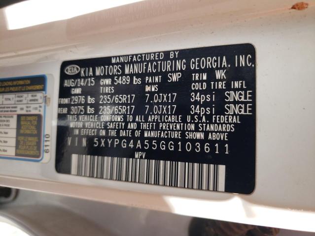 Photo 13 VIN: 5XYPG4A55GG103611 - KIA SORENTO 