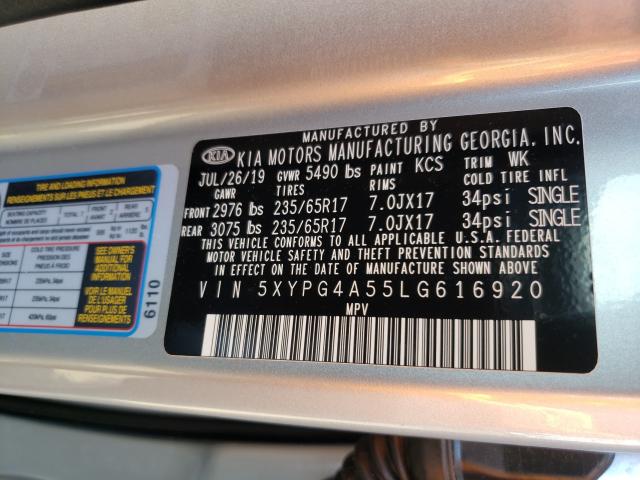 Photo 9 VIN: 5XYPG4A55LG616920 - KIA SORENTO S 