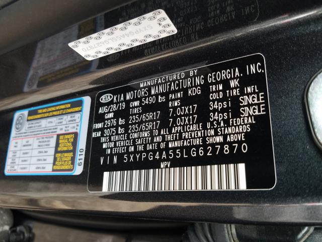 Photo 9 VIN: 5XYPG4A55LG627870 - KIA SORENTO S 