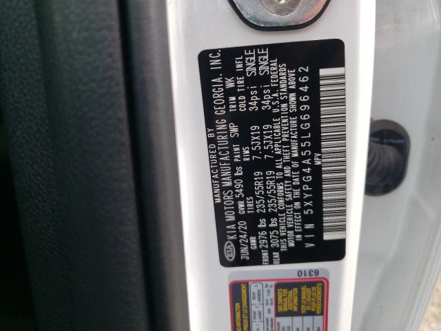 Photo 9 VIN: 5XYPG4A55LG696462 - KIA SORENTO S 