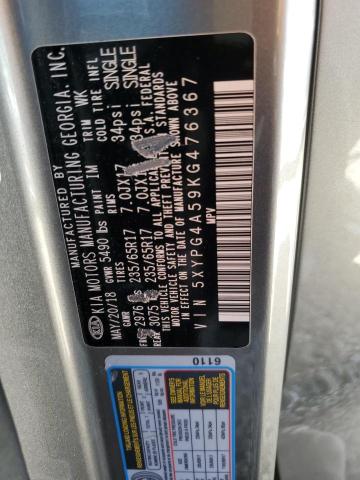 Photo 12 VIN: 5XYPG4A59KG476367 - KIA SORENTO 