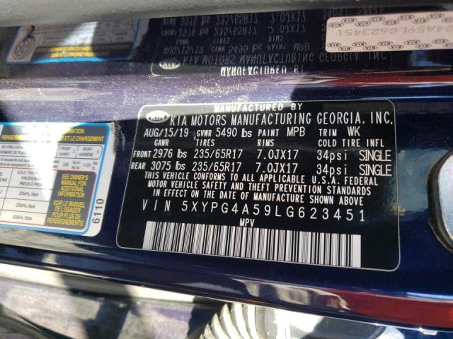 Photo 9 VIN: 5XYPG4A59LG623451 - KIA SORENTO S 