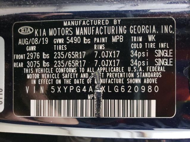 Photo 12 VIN: 5XYPG4A5XLG620980 - KIA SORENTO S 